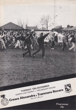 Crewe Alexandra v Tranmere Rovers Match Programme 1988-12-13